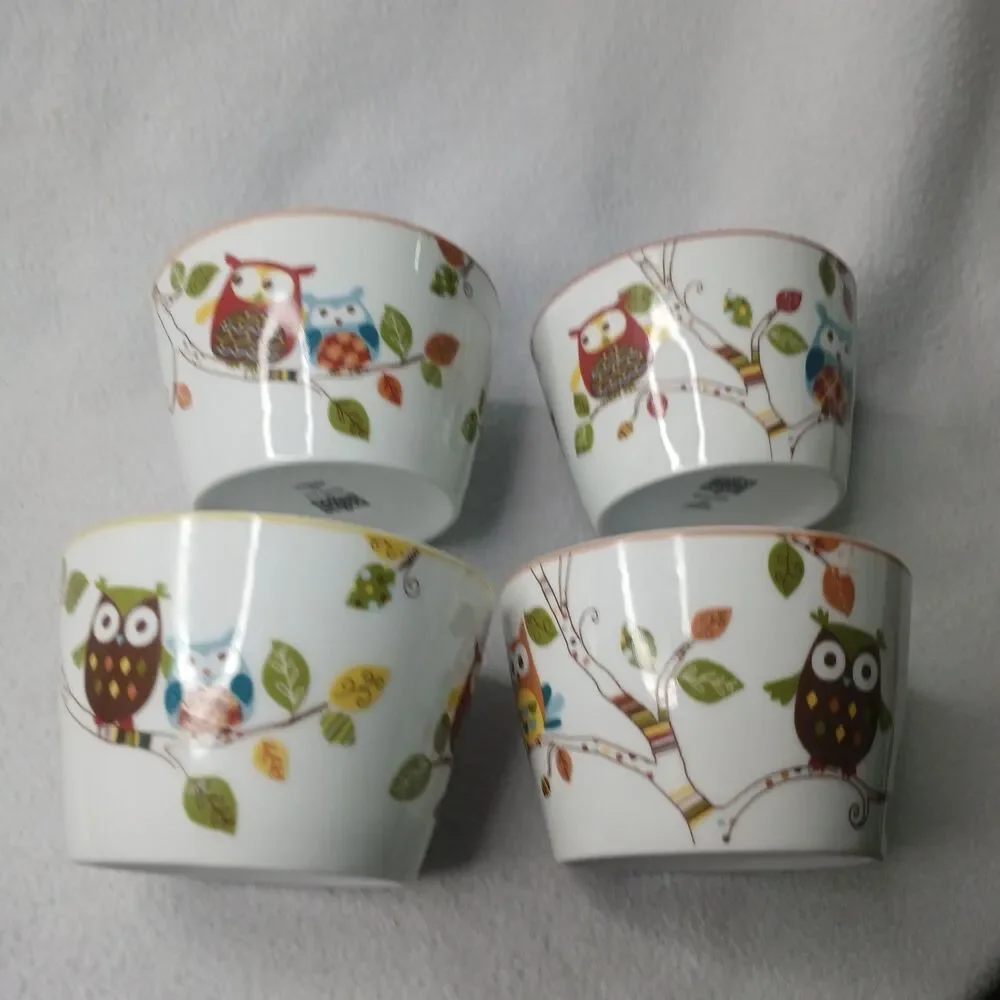 4 Enchanted Woods Appetizer Bowls 222 Fifth PTS 4 3/8